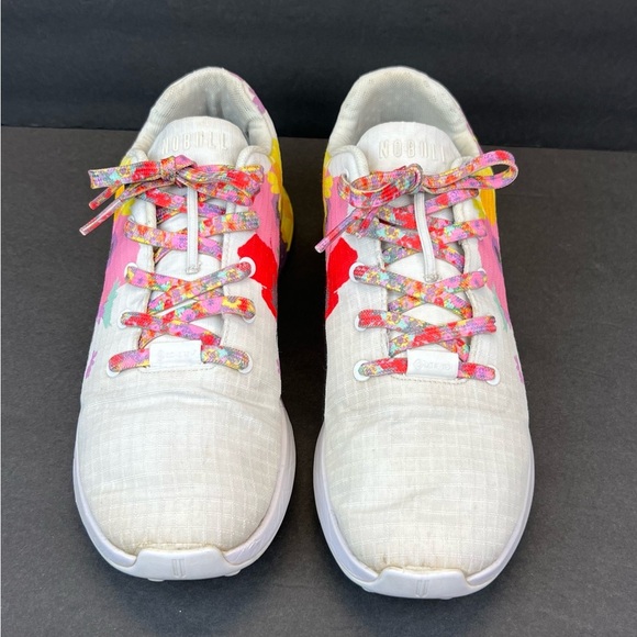 NOBULL Sneakers Women's Size 12 Floral Athletic Shoes - White and Multicolor - Picture 8 of 9